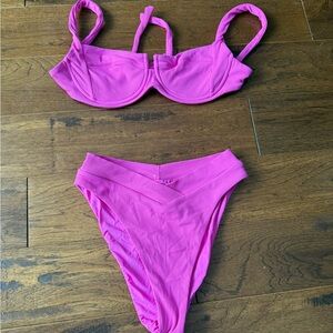 Everything But Water pink bikini swimsuit size 6